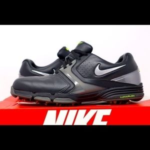 Nike - Mens Lunar Saddle Golf Shoes ‘Midnight/Neon’